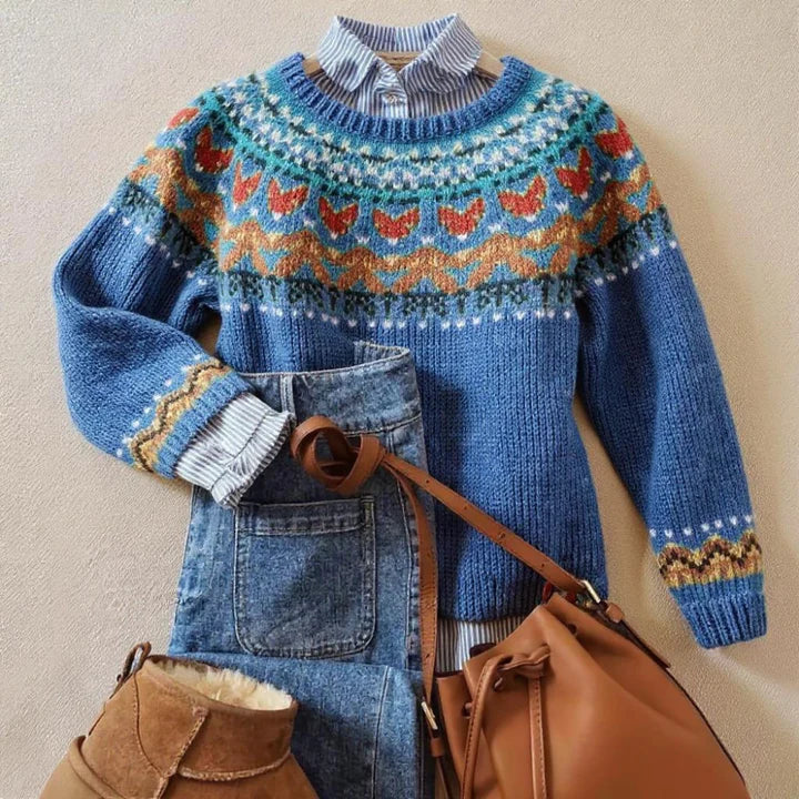 Velvo™ | Elegant Vintage Knit Sweater