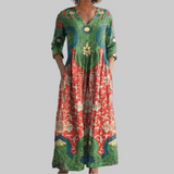 Judith | Vintage Floral Maxi Dress