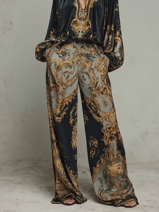 Allison | Baroque Two-Piece Flowing Set